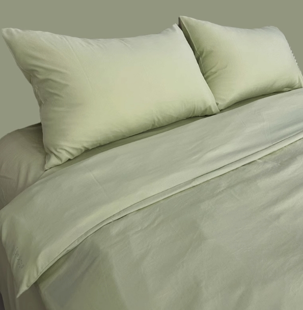 A类纯色水洗棉四件套床单被罩大枕套单件学生宿舍三件套床上用品4